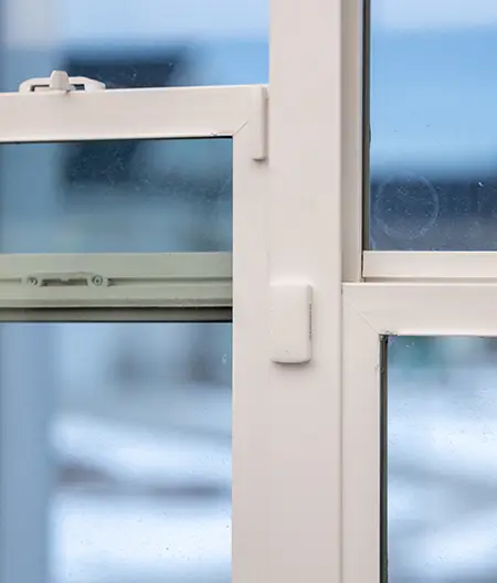 Security Sensors installed on a window